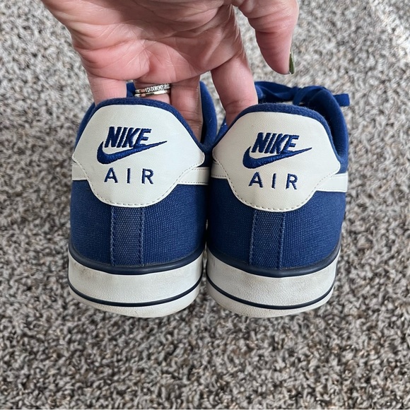 Hyper Blue & White Nike Air Force Fabric Sneakers - Mens 11 - Picture 6 of 10